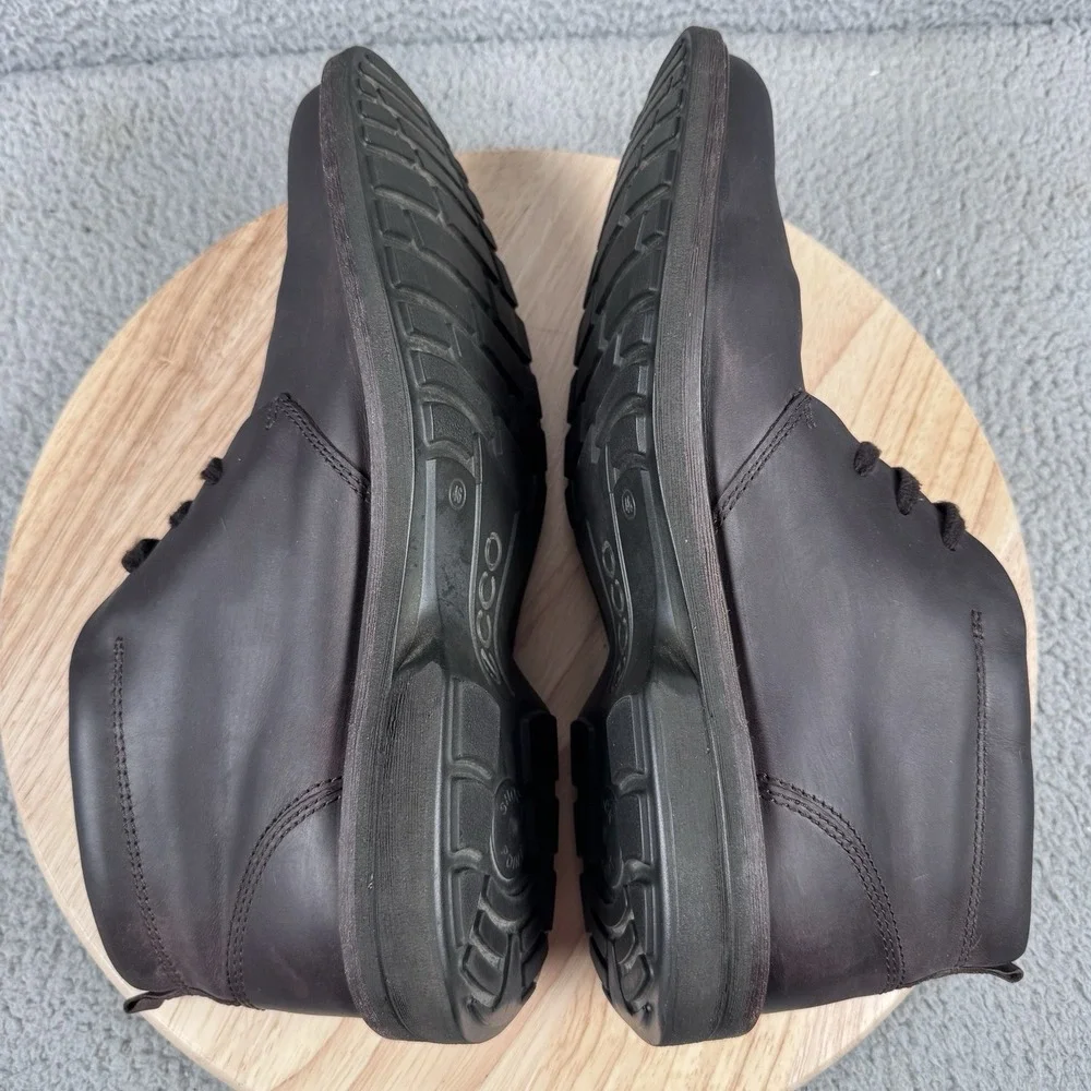 ECCO Turn GTX Mens Size EU 46 US 12-12.5 Cocoa Brown Leather Chukka Boots